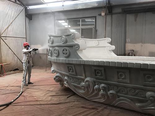 游行花車(chē)噴涂聚脲.jpg